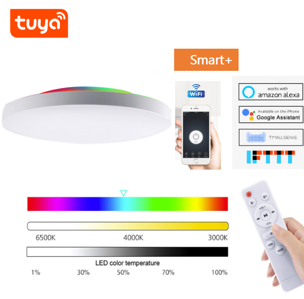 Best sales!!! RGBW smart wifi tuya light ceiling for sitting room